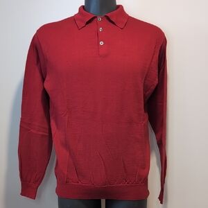 Hörst Merino Wool Polo Sweater Large